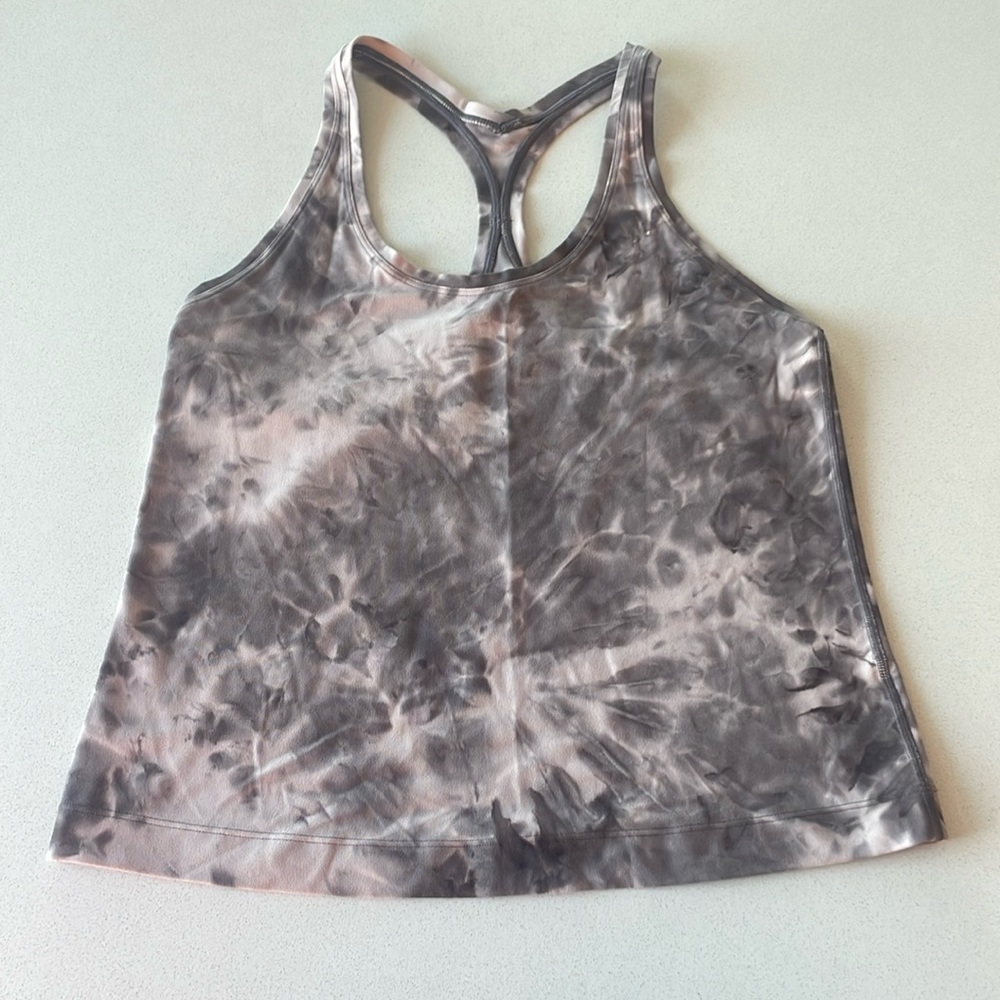 Gray Tie-Dye Women's Tank Top